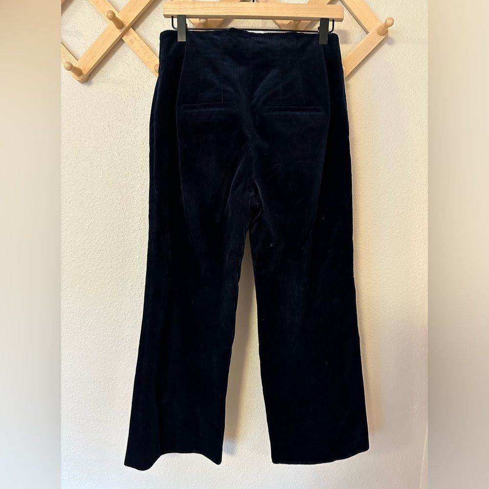 Veronica Beard Dova Corduroy Wide Leg Crop Pants Sz 4 - Picture 6 of 10